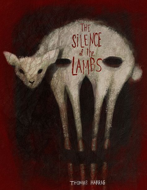 Book cover mock up for Thomas Harris' "Silence of the Lambs" The Silence Of The Lambs, Thomas Harris, Horror Book Covers, Silence Of The Lambs, Unread Books, Horror Book, Recommended Books To Read, Plakat Design, Horror Posters