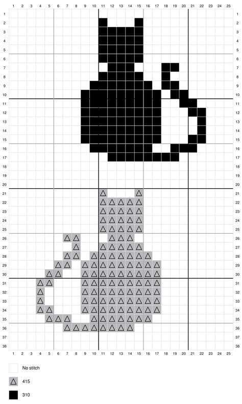 Simple Cat Cross Stitch Patterns, Cross Stitch Cat Small, Cat Paw Cross Stitch, Cross Stitch Cat Pattern, Pretty Cross Stitch Patterns, Cat Cross Stitch Charts, Cats Cross Stitch, Cross Stitch Cat, Stitch Fiddle