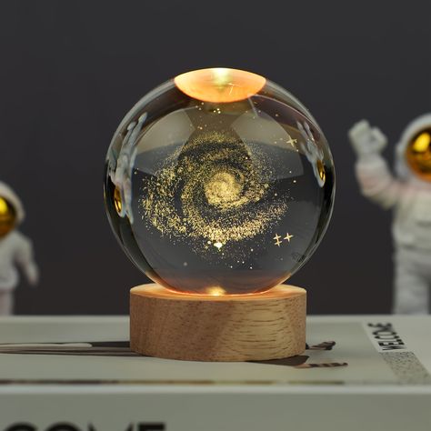 Faster shipping. Better service Galaxy Crystal Ball, Crystal Ball Lamp, Galaxy Lamp, 3d Solar System, Color Changing Lamp, Unique Gifts For Girls, Desktop Lamp, Ball Lamp, Aesthetic Galaxy