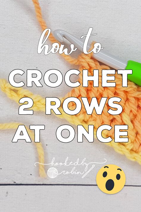 Crochet 2 Rows At Once, Fastest Crochet Blanket, How To Start A Second Row Crochet, Double Crochet Baby Blanket, Practical Crochet, Double Ended Crochet, Crochet Game, Fast Crochet, Crocheted Patterns