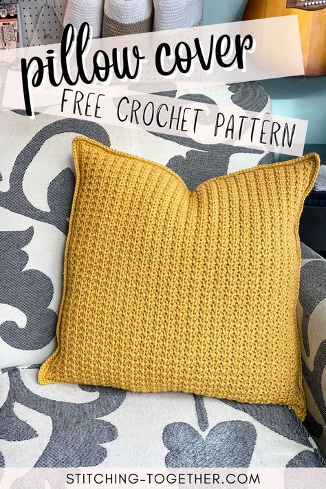 Crochet Pillow Case Pattern, Pillow Cover Crochet Pattern, Crochet Cushion Covers, Modern Haken, Crochet Cushion Pattern, Crochet Pillow Patterns Free, Crochet Pillow Cases, Throw Pillow Pattern, Cushion Cover Pattern