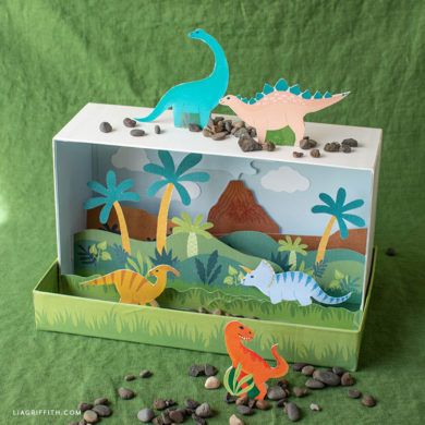 Kid's Crafts - Lia Griffith Dinosaur Diorama, Diorama Kids, Make A Dinosaur, Dinosaur Projects, Dinosaur Activities, Dinosaur Crafts, Aktivitas Montessori, Homemade Toys, Kids' Crafts