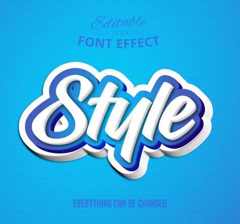 Logos, Text Style Design, Latest Graphic Design Trends, Text Editing, Font Effect, Free Commercial Fonts, Vector Typography, Logo Game, Blue Font