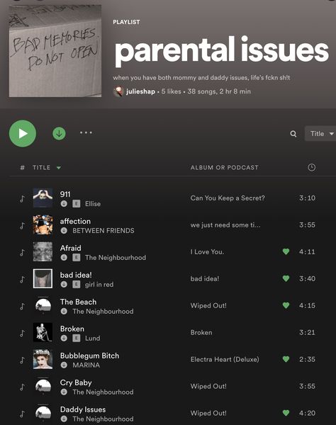 and mommy issues too Song Suggestions Spotify, Indie Music Playlist, Maths Tricks, Summer Songs Playlist, Therapy Playlist, Playlist Names, Playlist Names Ideas, Playlist Spotify, Playlist Ideas