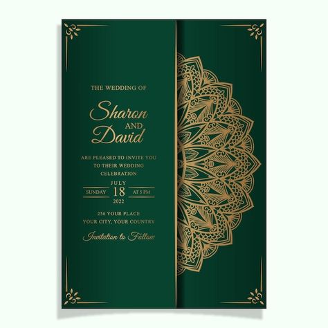 Vector luxury mandala wedding invitation... | Premium Vector #Freepik #vector #card-wedding #wedding-invite #invitation #wedding