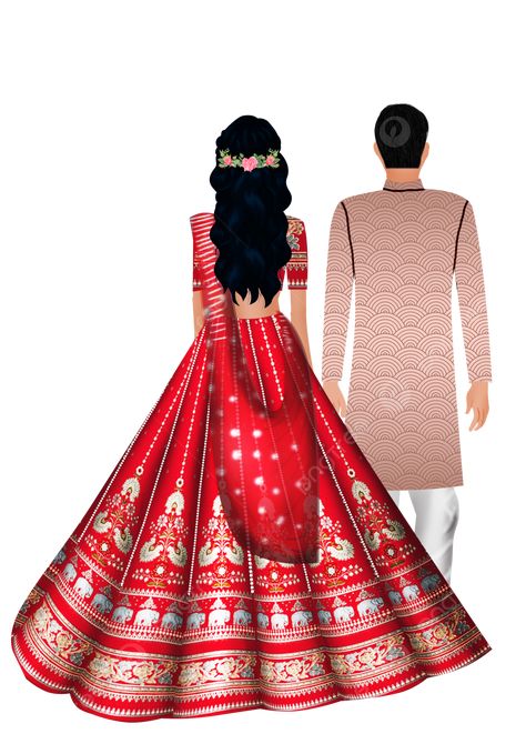 We Are Getting Married Invitation, Bride Groom Illustration Indian, Animated Wedding Couple, Indian Wedding Cartoon, Bride Groom Caricature, Indian Bride And Groom Cartoon, Indian Wedding Couple Cartoon, Caricature Wedding Couple, Indian Couple Illustration Wedding