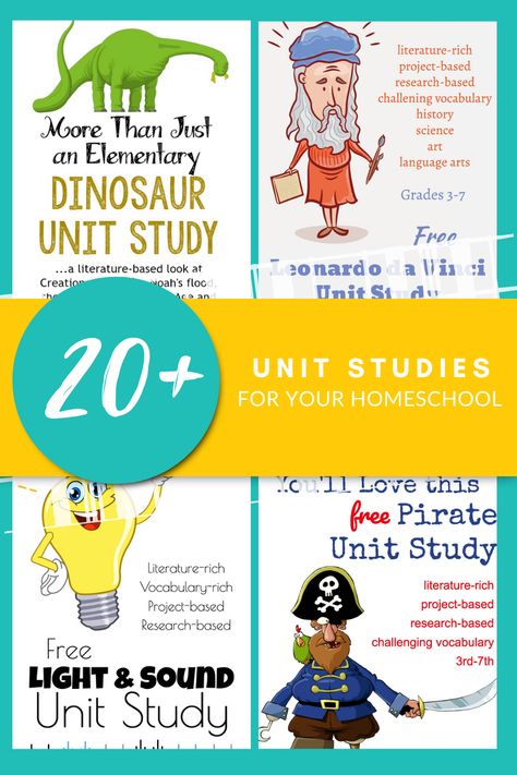 Unit studies can be fully planned from the beginning or flow based on your students' interests. They are wonderful to use with project-based learning. And, best of all, they can easily be used with multiple ages.  #homeschooling #homeschool #unitstudy #handsonlearning #homeschooltip #homeschoolcurriculum Homeschool Organization For Small Spaces, Organization For Small Spaces, Homeschool Unit Studies, Literature Unit Studies, Homeschool Unit Study, Pirate Unit, Science Unit Studies, Pre-k Science, Kindergarten Units