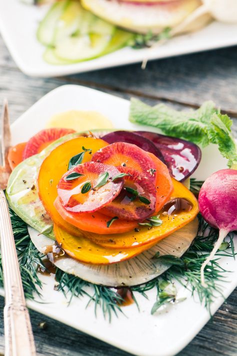 A beautiful and healthy Shaved Winter Salad ~ theviewfromgreatisland.com Winter Vegetable Salad, Nordic Recipes, Growing Winter Vegetables, Farm Dinner, Lighter Recipes, Ic Recipes, Winter Salads, Winter Lunch, Nordic Recipe