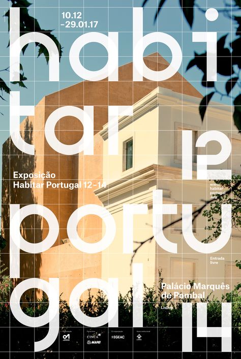And Atelier – Habitar Portugal 12–14 타이포그래피 포스터 디자인, Plakat Design, Architecture Poster, Architecture Magazines, Grafic Design, Creative Poster Design, Porto Portugal, Creative Posters, Magazine Layout