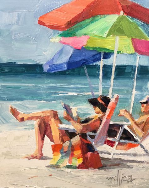 Beach Images — Paintings By Patti Mollica Themes To Draw, Street Scene Paintings, List Of Themes, Beach Scene Painting, Beachy Art, Cape Cod Beaches, Beach Scenery, Beach Relax, Surfer Dude