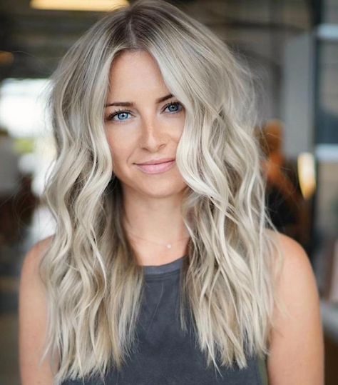 Balayage, Blonde Hair Cool Skin Tone, Cool Toned Blonde Hair Pale Skin, Blonde For Pale Skin, Pale Skin Women, Hair Colors For Pale Skin, Colors For Pale Skin, White Blonde Hair Color, Hair Colors For Blue Eyes