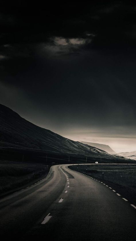 Dark Sky Road iPhone Wallpaper - iPhone Wallpapers : iPhone Wallpapers Iphone Wallpaper Dark, Iphone Wallpaper Modern, Dark Road, Paradise Wallpaper, Hd Dark Wallpapers, Dark Wallpapers, Wallpaper Landscape, Amoled Wallpapers, Dark Landscape