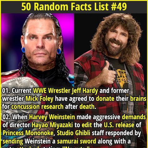 Crazy Facts, Wolverine Frog, Wwe Facts, Funny True Facts, Wrestling Quotes, Fact Republic, Mick Foley, Creepy Facts, Jeff Hardy