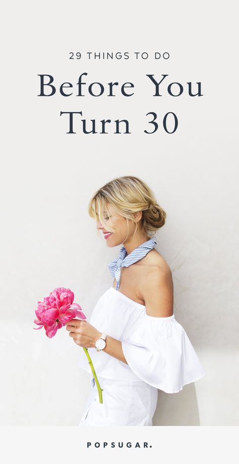Before you turn 30, take a look at this bucket list and make sure to check off all these items on your list! 29th Birthday Ideas For Women, Things To Do On Your Birthday, 30th Quotes, 29th Birthday Ideas For Her, 28th Birthday Ideas, Bucket List Ideas For Women, 30th Birthday Quotes, 30 Before 30, 30th Birthday Ideas For Women