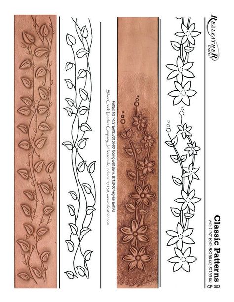 Floral Carving Pattern, Floral Leather Belt, Leather Tooling Belt Patterns Printable, Leather Belt Tooling Patterns Floral, Leather Belt Patterns Printable, Leather Tooling Flower Patterns, Leather Floral Pattern, Saddle Tooling Patterns, Belt Tooling Patterns Free