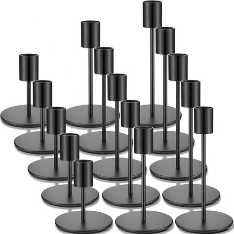 Black Candlestick Holders, Black Taper Candles, Iron Candle Holders, Black Candle Holders, Metal Candelabra, Black Candle, Iron Candlesticks, Modern Candle Holders, Buy Candles