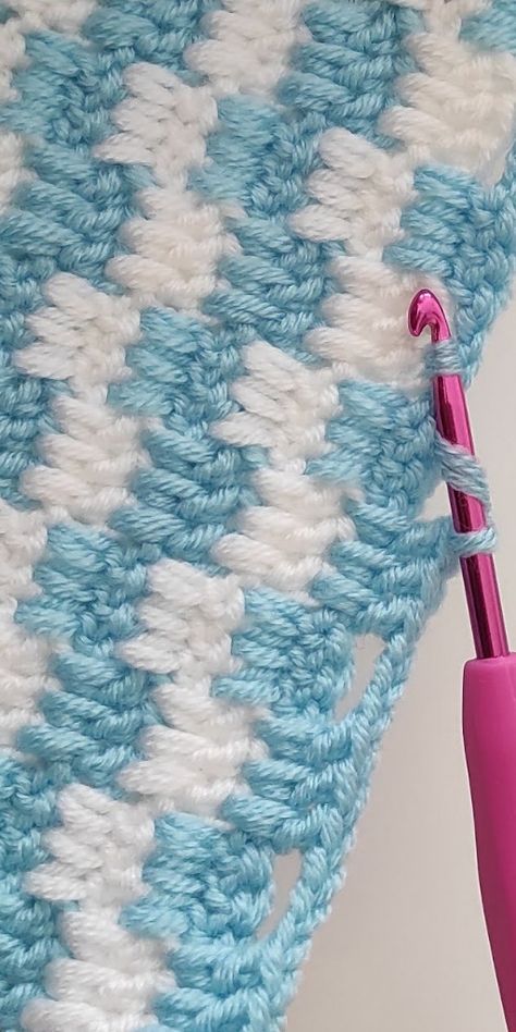 Zig Zag Crochet, Baby Afghan Crochet Patterns, Crochet Throw Pattern, Crochet Baby Blanket Free Pattern, Crochet Blanket Pattern Easy, Easy Crochet Baby Blanket, Mode Crochet, Crochet Stitches For Blankets, Crochet Blanket Designs