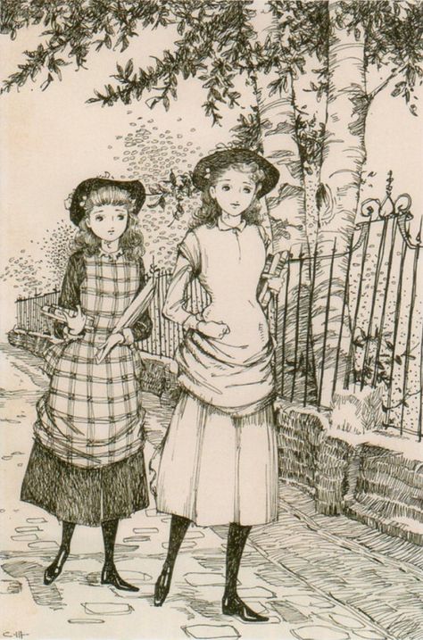 Classic Shoujo on Tumblr Tumblr, Mediterranean Aesthetic, Brown Dog, The Old Days, Vintage Cartoon, Childrens Illustrations, Historical Fashion, Cute Illustration, Manga Art