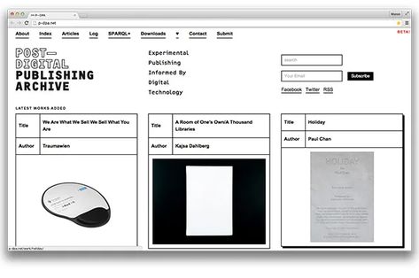 P-DPA is a user generated archive of developments in digital publishing Web Layout, Design Websites, Website Layout, Gfx Design, Web Portfolio, Visual Thinking, Minimal Web Design, Web Inspiration, Web Layout Design