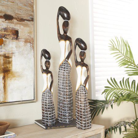 Figurine, Modern Sculpture, Figurine Sculpture, Sculpture Decor, Art Deco Sculpture, African Decor, Design Toscano, Table Vases, Bohemian Design