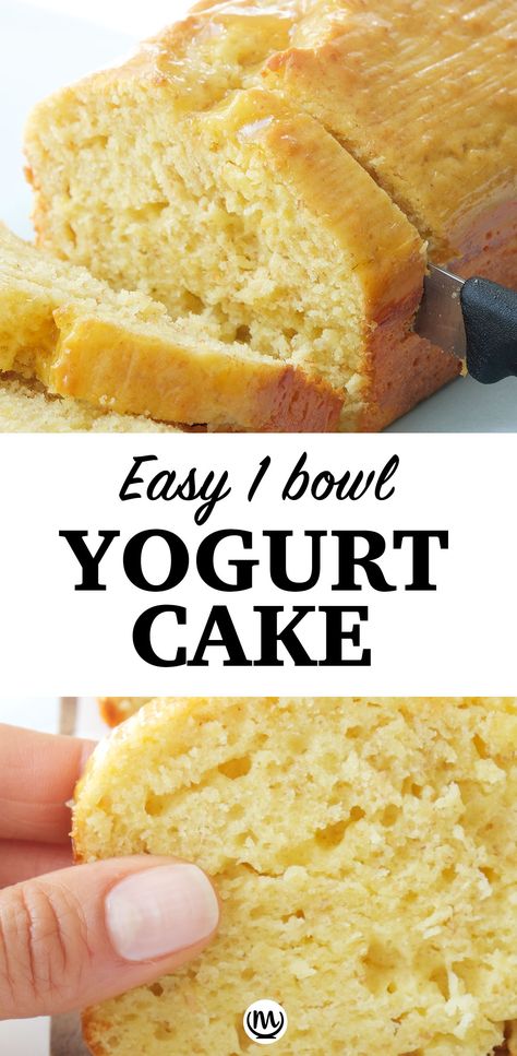 Thermomix, Low Sodium Cake Recipes, Yogurt Dessert Recipes, Yogurt Bread, Low Sugar Desserts, Yogurt Dessert, Yoghurt Cake, Breakfast Meals, Healthy Yogurt