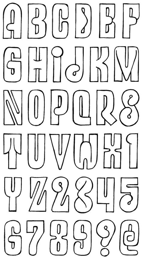 Hand Lettering Alphabet Fonts, Bubble Letter Fonts, Abc Font, Lettering Styles Alphabet, Gothic Lettering, Lettering Guide, Graffiti Lettering Fonts, Graffiti Writing, Typography Alphabet