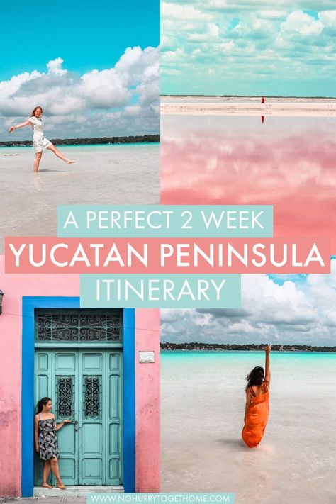 Yucatan Mexico Itinerary, Mexico 2 Week Itinerary, 2 Weeks In Mexico, Mexico Yucatan Travel, Yucatan Itinerary, Cancun Itinerary, Mexico Travel Itinerary, Yucatan Travel, Travel To Mexico