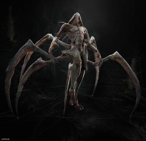 Dark Creatures, Spider Art, Creature Artwork, Cosmic Horror, 다크 판타지, Alien Concept Art, Monster Concept Art, Alien Creatures, Fantasy Monster