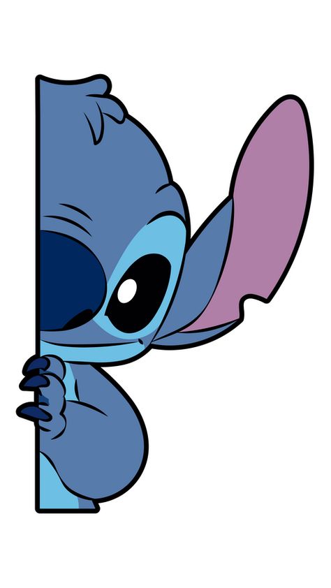 Look out - a blue alien is chasing you in our fanart Stitch Watching Sticker. He has a secret mission to spy on you and tell his boss your every move during the day. So be careful and don't do... Step By Step Drawing Stitch, Stitch Art Drawing, Cute Drawings Stitch, Easy Drawings Stitch, Simple Stitch Drawing, Stitch Cute Drawing, Stitch Disney Drawing Easy, Easy Stitch Painting, Stitch Cartoon Drawing