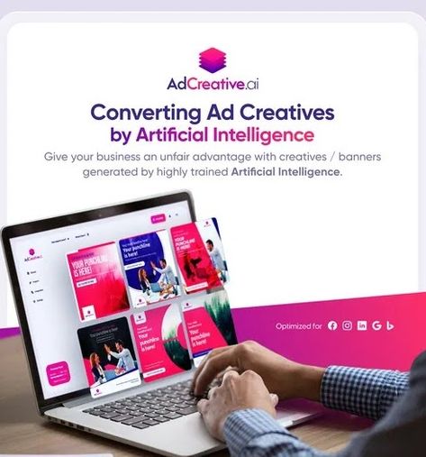 Adcreative is an AI-powered marketing tool that makes it easy to create stunning visuals for your ads and social media posts. With Adcreative , you can quickly create professional-looking visuals without any design experience. Simply select a template, upload your own images or videos, and add your text. Adcreative. will then generate a high-quality visual for you in seconds. Social Media Advertising Design, Creative Banners, Advertising Strategies, Color Picker, Digital Marketing Tools, Ad Creative, Social Media Ad, Instagram Ads, Social Media Banner