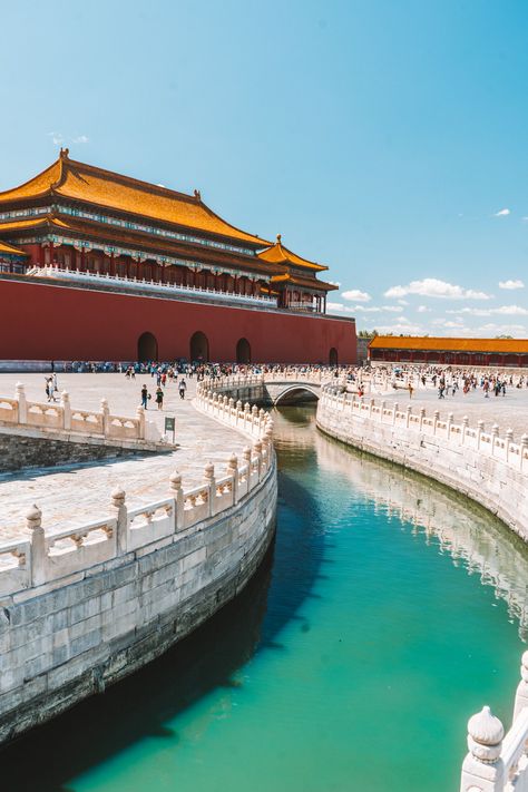 In the center of Beijing lies the Forbidden City, an impressive imperial complex that was once the epicenter of ancient China for over 500 years surviving wars, fires, destruction and the reign of 24 different emperors. Here is our guide covering everything you need to know to visit the Forbidden City on your own, or as part of a tour group. Forbidden City China, Tour Group, China Travel Guide, Holiday China, The Forbidden City, Explore China, China Culture, Visit China, Backpacking Asia