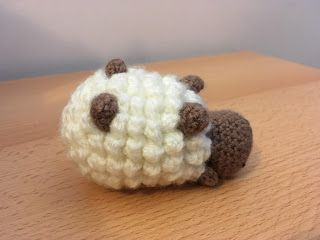 Crochet... Amigurumi : Mini Sheep Crochet Puff Sheep Free Pattern, Crochet Sheep Free Pattern, Crochet Amigurumi Mini, Mini Sheep, Sheep Pattern, Crochet Sheep, Crochet Bedspread Pattern, Crochet Keychain Pattern, Amigurumi Free Patterns