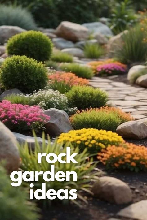 Dive into DIY rock garden projects that beautify your landscape without breaking the bank. Learn how to select and arrange rocks for a stunning, low-maintenance garden. Small Rock Garden Ideas, Diy Rock Garden, Rock Flower Beds, Succulent Rock Garden, Rock Garden Ideas, Landscaping Rock, River Rock Garden, Zen Rock Garden, Succulent Landscape Design