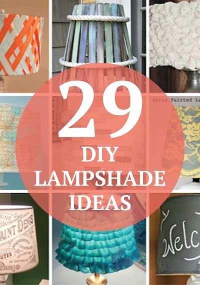 Try these 29 cool DIY lamp shades to match any room in your home. Diy Lamp Shades, Abat-jour Diy, Diy Nature, Lampshade Makeover, Lamp Makeover, Diy Lampe, Diy Tumblr, Diy Shades, Diy Lamp Shade