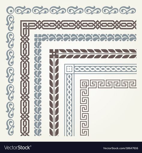 Calligraphy Borders, Ornamental Border, Islamic Patterns, Islamic Art Pattern, Border Embroidery, Decorative Borders, Islamic Design, Border Pattern, Islamic Art Calligraphy