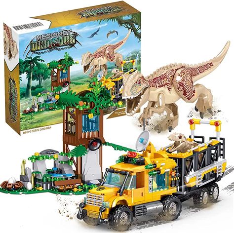 Amazon.com : new lego sets 2023 Lego Jurassic World Dinosaurs, Lego Dino, Dinosaur Toys For Boys, Kids Party Gift, Transport Truck, Lego Disney Princess, Dinosaur Park, Lego Jurassic, Lego Jurassic World