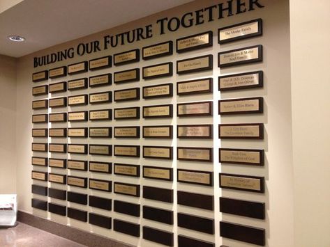 Miramar Sign Works & Graphics - Reception, Lobby, Plaques, Interior Signs Donor Wall Design, Donor Plaques, Donor Recognition Wall, Recognition Plaques, Reception Lobby, Donor Wall, Lobby Sign, Dog Shelter, Lobby Wall