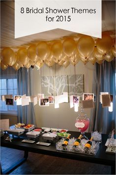 top 8 bridal shower theme ideas for 2015 trends Birthday Surprise For Mom, Deco Nouvel An, Silvester Diy, Silvester Party, Deco Originale, Nye Party, New Years Eve Decorations, Decoration Birthday, Birthday Surprise Party