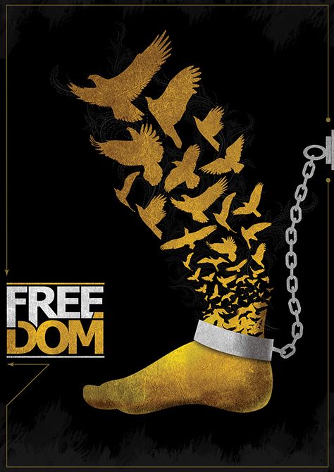 Conceptual Social Posters on Behance Freedom Artwork, Freedom Poster, Freedom Bird, خريطة ذهنية, Painting Ideas Creative, Freedom Art, Awareness Poster, Symbols Of Freedom, Plakat Design