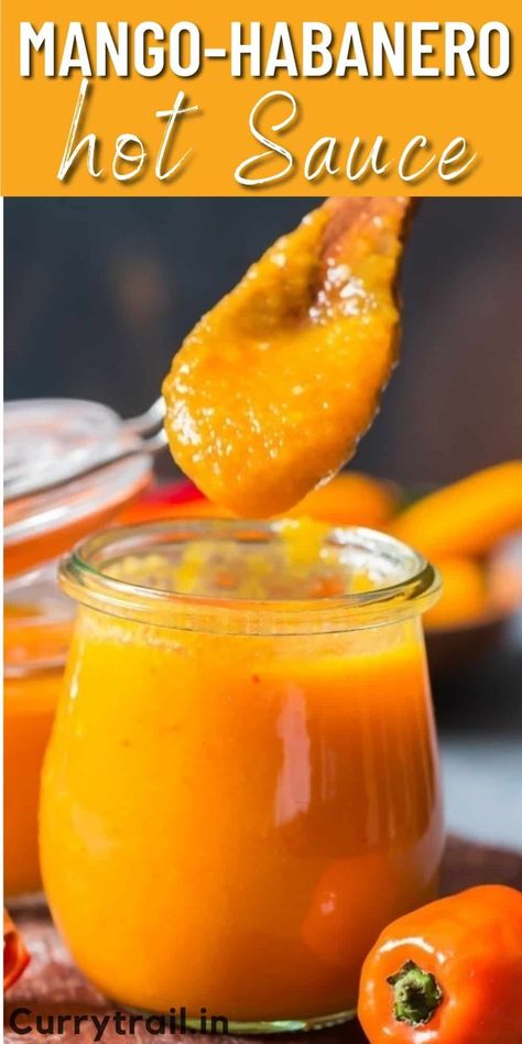 Mango Chili Sauce, Mango Habanero Hot Sauce, Habanero Sauce Recipe, Mango Habanero Sauce, Horchata Recipe, Preserving Recipes, Yellow Squash Recipes, Authentic Mexican Recipes, Habanero Sauce