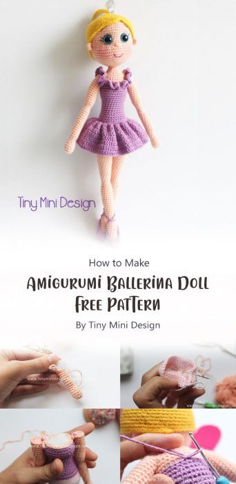 Amigurumi Patterns, Amigurumi Ballerina, Free Crochet Sweater, Doll Free Pattern, Beautiful Ballerina, Ballerina Doll, Amigurumi Ideas, Crochet Work, Doll Crochet