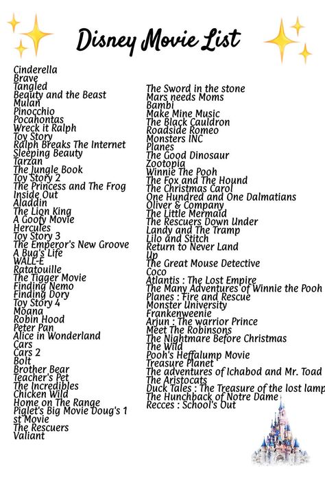 Hacking Movies List, Disney Movie List To Watch, Disney Movie Challenge List, Nostalgic Movies List, Cartoons Movies To Watch, Disney Series List, All Disney Movies In Order, Cartoon Movies To Watch List, Disney Movie List In Order