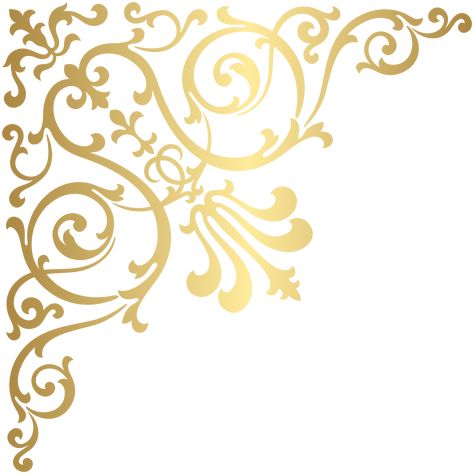 Golden Corner Png, Floral Corner Border, Corner Clipart, Wedding Album Cover Design, Wedding Clip Art, Corner Borders, Gold Clipart, Stencil Decor, Old Paper Background