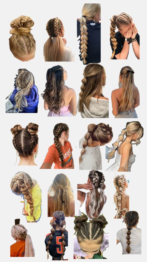 Cute Sporty Hairstyles, Soccer Hairstyles, Track Hairstyles, Soccer Hair, Hairstyle Examples, Softball Hairstyles, Cute Hairstyles For School, Quick Natural Hair Styles, Sport Hair