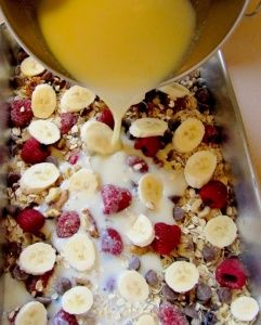 Baked Oatmeal Casserole, Oatmeal Casserole, Breakfast For The Week, Casserole Bake, Fruit And Yogurt, Menu Sarapan Sehat, حلويات صحية, Think Food, Baked Oatmeal