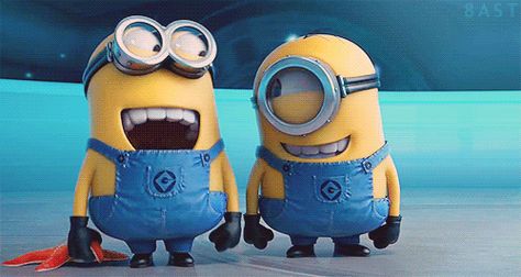 Discover & Share this Minions GIF with everyone you know. GIPHY is how you search, share, discover, and create GIFs. Minion Laughing, Despicable Me Gif, Balrog Street Fighter, Minions Animation, Gif Header, Birthday Gift Quote, Amor Minions, Laughing Gif, Minion Humour
