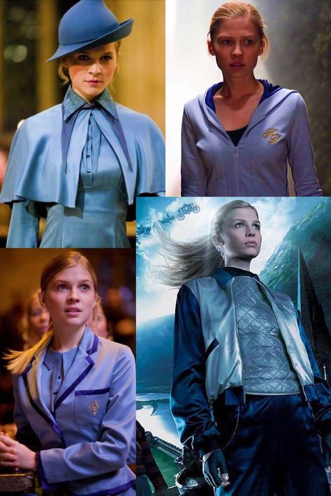 Fleur Delacour Triwizard Tournament, Beauxbatons Costume, Fleur Delacour Cosplay, Fluer Delacour, Fleur Delacour Aesthetic, Gabrielle Delacour, Harry Potter Fleur Delacour, Harry Potter Goblet, Triwizard Tournament