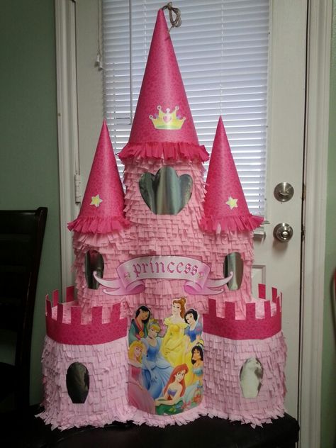 Princess piñata Disney Princess Theme Birthday Party, Princess Pinata, Princess Theme Cake, Princess Party Cake, Princess Theme Birthday, Disney Princess Birthday Party, Princess Parties, Princess Theme Birthday Party, Piñata Ideas