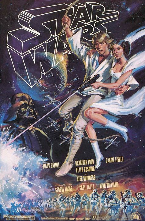 1980 Star Wars Calendar 01 | Rene Walter | Flickr Star Wars A New Hope, Star Wars Episode Iv, Hope Poster, Cuadros Star Wars, Star Wars Concept Art, Star Wars Comics, Star Wars Film, Star Wars Wallpaper, Star Wars Artwork