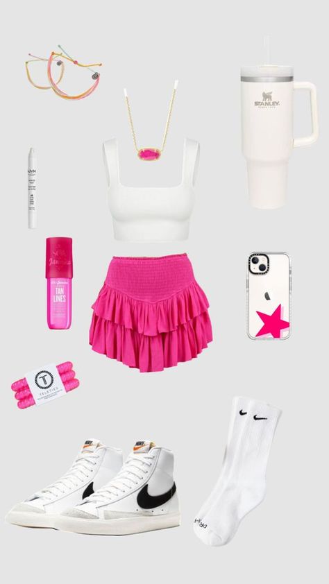 preppy outfit Preppy Outfits Aesthetic, Pink Concert, Preppy Wardrobe, Preppy Outfits For School, Preppy Inspiration, Preppy Summer Outfits, Casual Preppy Outfits, Cute Lazy Day Outfits, Trendy Outfits For Teens